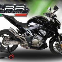 Exhaust compatible with Zontes Zx 310 2018-2020, F205, Slip-on exhaust including removable db killer and link pipe, EPA-compliant 