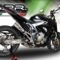 Exhaust compatible with Zontes Zx 310 2018-2020, F205, Slip-on exhaust including removable db killer and link pipe, EPA-compliant 