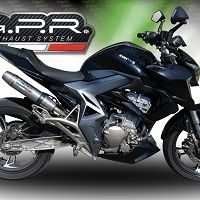 Exhaust compatible with Zontes Zt 310 X / T 2018-2020, Deeptone Inox, Full system exhaust, including removable db killer 