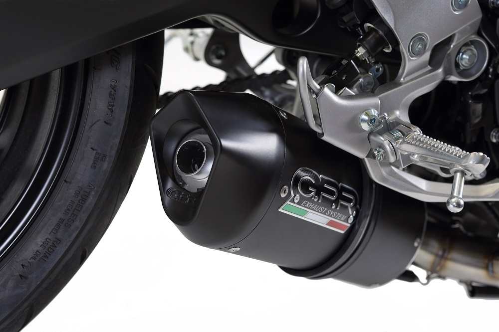 Exhaust compatible with Yamaha FZ-09 2017-2020, Furore Evo4 Nero, Full system exhaust, including removable db killer 