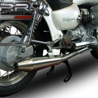Exhaust compatible with Moto Guzzi California 1100 Special/Stone/Sport/Ev/Alu 1997-2002, Vintacone, Dual slip-on including removable db killers and link pipes, not EPA-compliant 