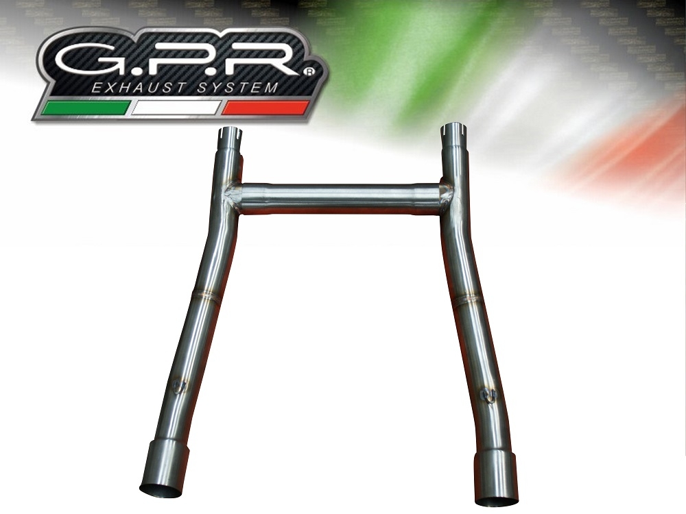 Exhaust compatible with Moto Guzzi California 1100 Special/Stone/Sport/Ev/Alu 1997-2002, Decatalizzatore, Decat pipe 