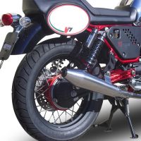 Exhaust compatible with Moto Guzzi Nevada 750 2008-2014, Vintacone , Dual slip-on including removable db killers and link pipes, not EPA-compliant 