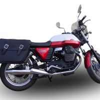 Exhaust compatible with Moto Guzzi V7 (I - II) - Stone - Special 2012-2016, Vintacone , Dual slip-on including removable db killers and link pipes, not EPA-compliant 