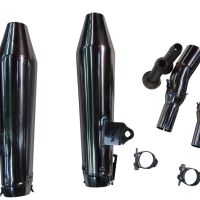Exhaust compatible with Moto Guzzi V7 (I - II) - Stone - Special 2012-2016, Vintacone , Dual slip-on including removable db killers and link pipes, not EPA-compliant 
