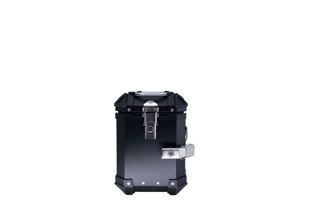GPR TECH compatible with  Ktm SMT 890 2023/2024 e5 GPR TECH Pair of side cases aluminum made, black color with specific pannier holder Capacity 38 LT. + 38 LT.