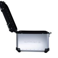 GPR TECH compatible with  Ktm SMT 890 2023/2024 e5 GPR TECH Pair of side cases aluminum made, silver color with specific pannier holder Capacity 38 LT. + 38 LT.