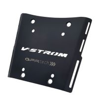 GPR TECH compatible with  Suzuki V-Strom Dl 650 2012/2016 e3 GPR TECH Specific fitting plate Top Case ALPITECH 55 LT compatible with original luggage rack,stainless steel made with 4 anchor points