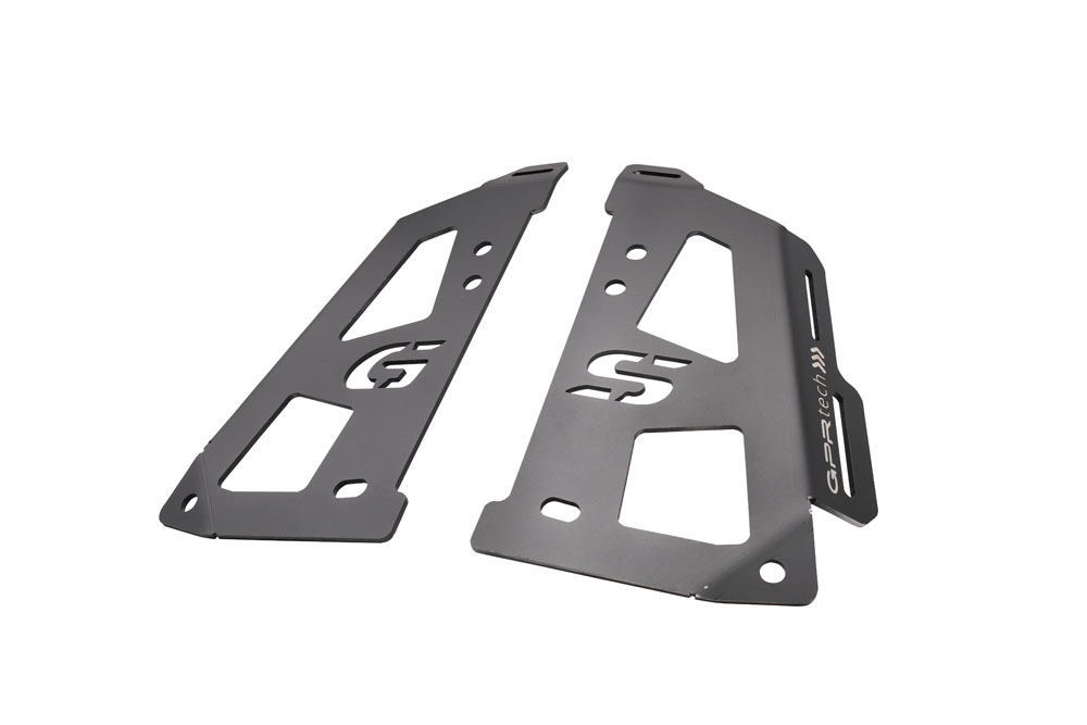 GPR TECH compatible with  Bmw R 1250 Gs 2021/2024 e5 GPR TECH Specific fitting plate Top Case ALPITECH 35 LT compatible with original luggage rack,stainless steel made with 4 anchor points