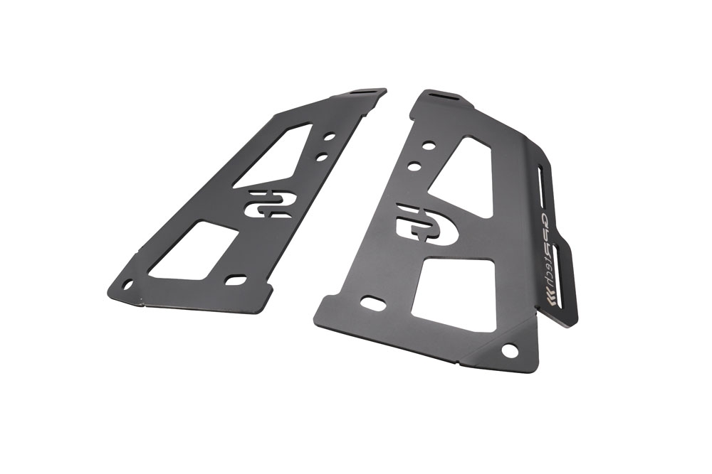 GPR TECH compatible with  Bmw R 1250 Gs 2021/2024 e5 GPR TECH Specific fitting plate Top Case ALPITECH 35 LT compatible with original luggage rack,stainless steel made with 4 anchor points
