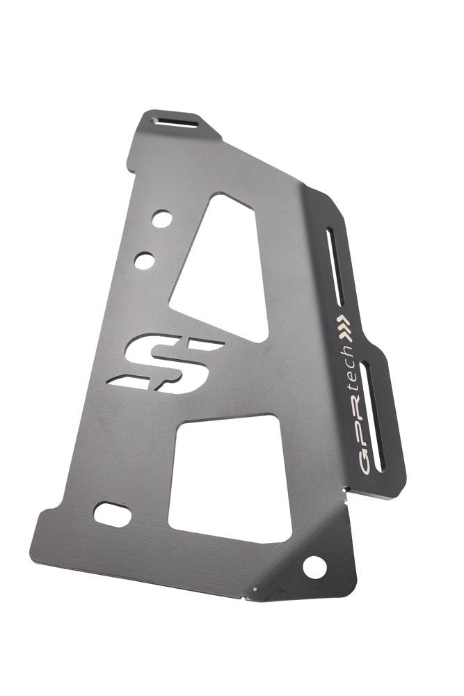 GPR TECH compatible with  Bmw R 1250 Gs 2021/2024 e5 GPR TECH Specific fitting plate Top Case ALPITECH 35 LT compatible with original luggage rack,stainless steel made with 4 anchor points