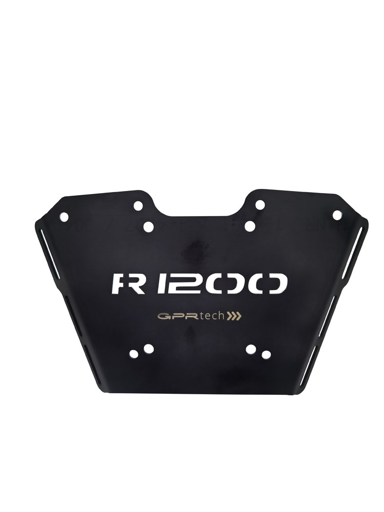 GPR TECH compatible with  Bmw R 1250 R - Rs 2021/2024 e5 GPR TECH Specific fitting plate Top Case ALPITECH 35 LT compatible with original luggage rack,stainless steel made with 4 anchor points