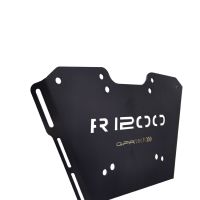 GPR TECH compatible with  Bmw R 1250 R - Rs 2021/2024 e5 GPR TECH Specific fitting plate Top Case ALPITECH 35 LT compatible with original luggage rack,stainless steel made with 4 anchor points
