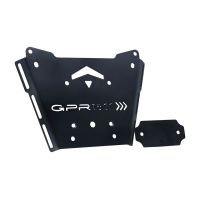 GPR TECH compatible with  Bmw R 1200 Rt Lc 2014/2016 GPR TECH Specific fitting plate Top Case ALPITECH 35 LT compatible with original luggage rack,stainless steel made with 4 anchor points