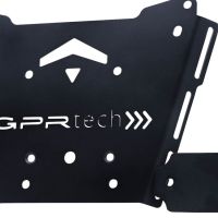 GPR TECH compatible with  Bmw R 1250 R - Rs 2021/2024 e5 GPR TECH Specific fitting plate Top Case ALPITECH 35 LT compatible with original luggage rack,stainless steel made with 4 anchor points