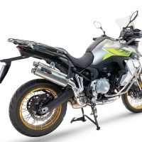 Exhaust compatible with Voge 900DSX 2024-2025, Dual Inox, Slip-on exhaust including removable db killer and link pipe, not EPA-compliant 