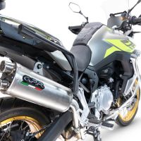 Exhaust compatible with Voge 900DSX 2024-2025, Dual Inox, Slip-on exhaust including removable db killer and link pipe, not EPA-compliant 