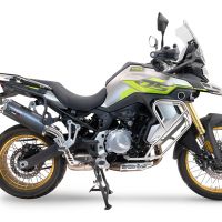 Exhaust compatible with Voge 900DSX 2024-2025, Dual Poppy, Slip-on exhaust including removable db killer and link pipe, not EPA-compliant 