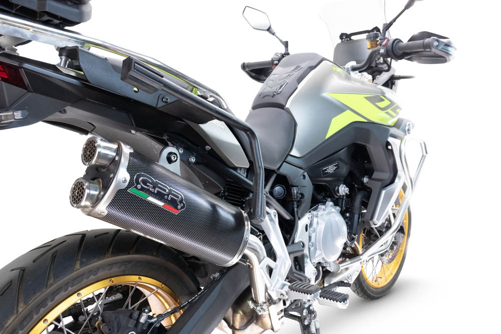 Exhaust compatible with Voge 900DSX 2024-2025, Dual Poppy, Slip-on exhaust including removable db killer and link pipe, not EPA-compliant 