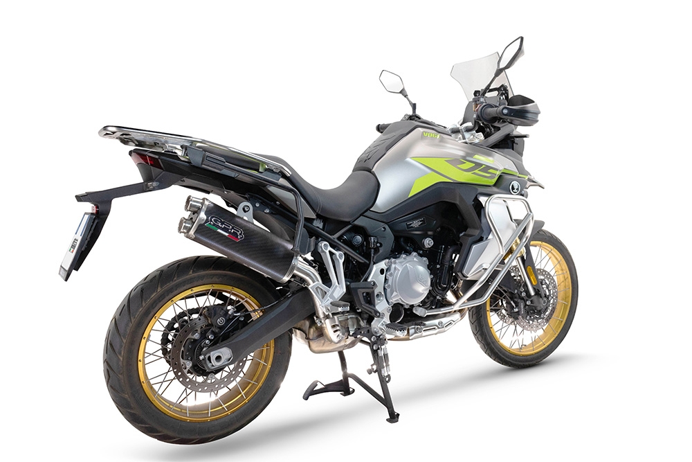 Exhaust compatible with Voge 900DSX 2024-2025, Dual Poppy, Slip-on exhaust including removable db killer and link pipe, not EPA-compliant 