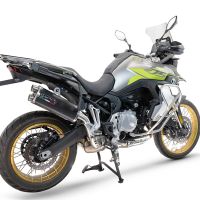 Exhaust compatible with Voge 900DSX 2024-2025, Dual Poppy, Slip-on exhaust including removable db killer and link pipe, not EPA-compliant 