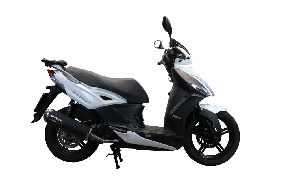 Exhaust compatible with Kymco Agility 200 - I.E. R16 - Plus 2010-2014, Evo4 Road, Full system exhaust, including removable db killer 