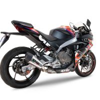 GPR exhaust compatible with Aprilia RS 457 2024-2025, New Grand Prix Evo Titanium, Racing full system exhaust, including removable db killer 