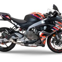 GPR exhaust compatible with  Aprilia RS 457 2024-2025, M3 Black Titanium, Full system exhaust, including removable db killer 