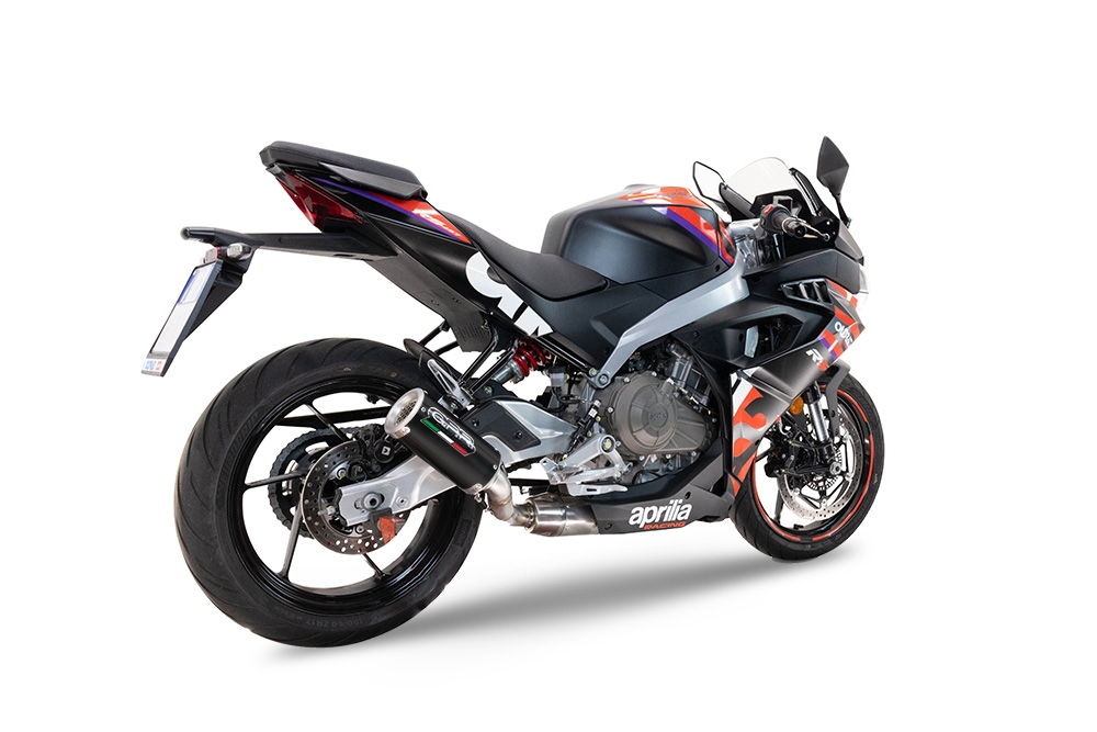 GPR exhaust compatible with  Aprilia RS 457 2024-2025, M3 Black Titanium, Full system exhaust, including removable db killer 