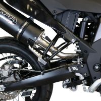 GPR exhaust compatible with Aprilia Sx 125 2018-2020, Furore Evo4 Nero, Homologated legal slip-on exhaust including removable db killer, link pipe and catalyst 
