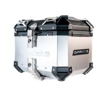 Top case GPR TECH compatible with  Royal Enfield Himalayan 410 2017/2023 GPR TECH Top case in aluminum, silver color with specific plate included Capacity 26 LT.