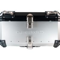 Top case GPR TECH compatible with  Suzuki V-Strom Dl 1000 2017/2019 e4 GPR TECH Top case in aluminum, silver color with specific plate included Capacity 55 LT.