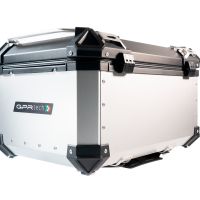 Top case GPR TECH compatible with  Suzuki V-Strom Dl 1000 2017/2019 e4 GPR TECH Top case in aluminum, silver color with specific plate included Capacity 55 LT.
