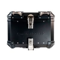 Top case GPR TECH compatible with  Kawasaki KLE 500 2026/2027 e5 plus GPR TECH Top case 35Lt. in aluminum, black color with specific roof rack included Capacity 35 LT.