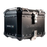 Top case GPR TECH compatible with  Royal Enfield Himalayan 450 2024/2025 e5 Plus GPR TECH Top case in aluminum, black color with specific plate included Capacity 35 LT.