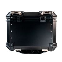 Top case GPR TECH compatible with  Royal Enfield Himalayan 450 2024/2025 e5 Plus GPR TECH Top case in aluminum, black color with specific plate included Capacity 35 LT.