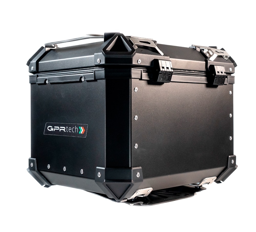 Top case GPR TECH compatible with  Bmw G 310 Gs 2017/2021 e4 GPR TECH Top case in aluminum, black color with specific plate included Capacity 35 LT.