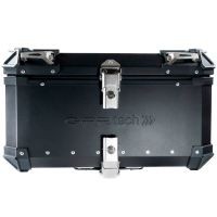Top case GPR TECH compatible with  Suzuki V-Strom 1050 Xt/De 2020/2024 e5 GPR TECH Top case in aluminum, black color with specific plate included Capacity 55 LT.