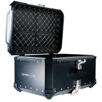 Top case GPR TECH compatible with  Triumph Tiger 1200 explorer 2017/2021 e4 GPR TECH Top case in aluminum, black color with specific plate included Capacity 55 LT.