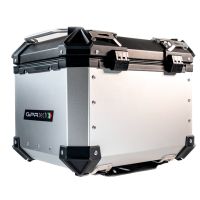 Top case GPR TECH compatible with  Suzuki V-Strom 1050 Xt/De 2020/2024 e5 GPR TECH Top case in aluminum, silver color with specific plate included Capacity 35 LT.
