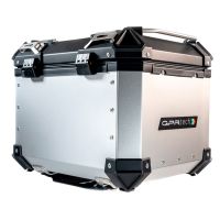 Top case GPR TECH compatible with  Suzuki V-Strom 1050 Xt/De 2020/2024 e5 GPR TECH Top case in aluminum, silver color with specific plate included Capacity 35 LT.