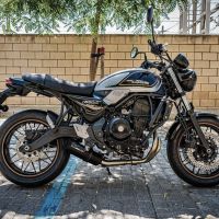 Exhaust compatible with Kawasaki Z650RS 2021-2023, M3 Black Titanium, Full system exhaust, including removable db killer 
