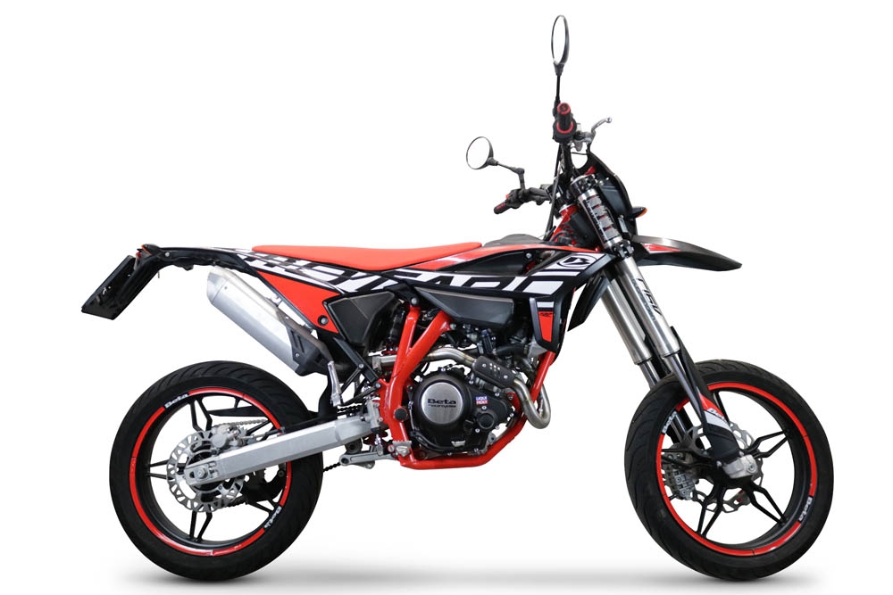 Exhaust compatible with Beta RR 125 4T Motard 2021-2024, Decatalizzatore, Decat pipe 
