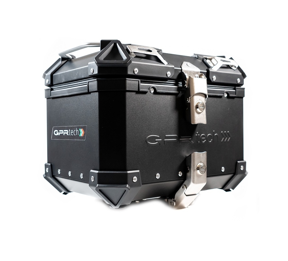 Top case GPR TECH compatible with  Bmw G 310 Gs 2017/2021 e4 GPR TECH Top case in aluminum, black color with specific plate included Capacity 26 LT.