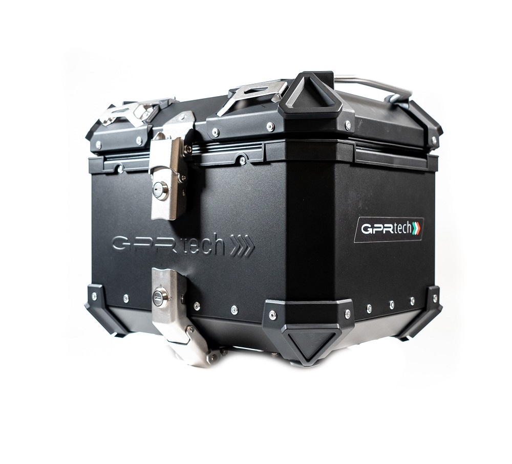 Top case GPR TECH compatible with  Bmw G 310 Gs 2017/2021 e4 GPR TECH Top case in aluminum, black color with specific plate included Capacity 26 LT.