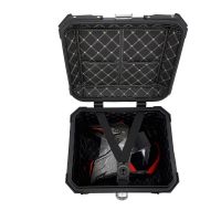 GPR TECH TOP CASE ALPI-TECH 45 LT. BLACK Top case in aluminum,including soft backrest, black color with universal plate  Capacity 45 LT.