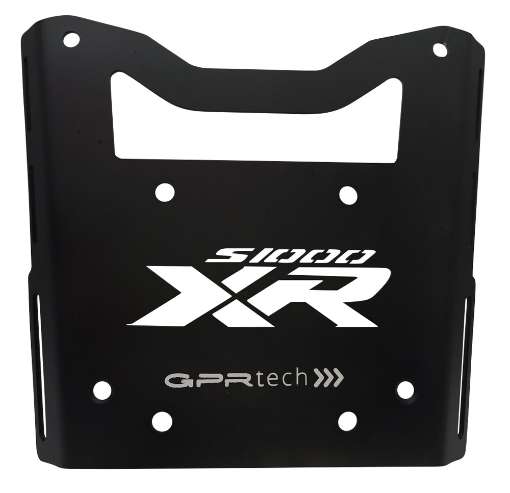GPR TECH compatible with  Bmw S 1000 XR - M 2020/2024 e5 GPR TECH Specific fitting plate Top Case ALPITECH 35 LT compatible with original luggage rack,stainless steel made with 4 anchor points