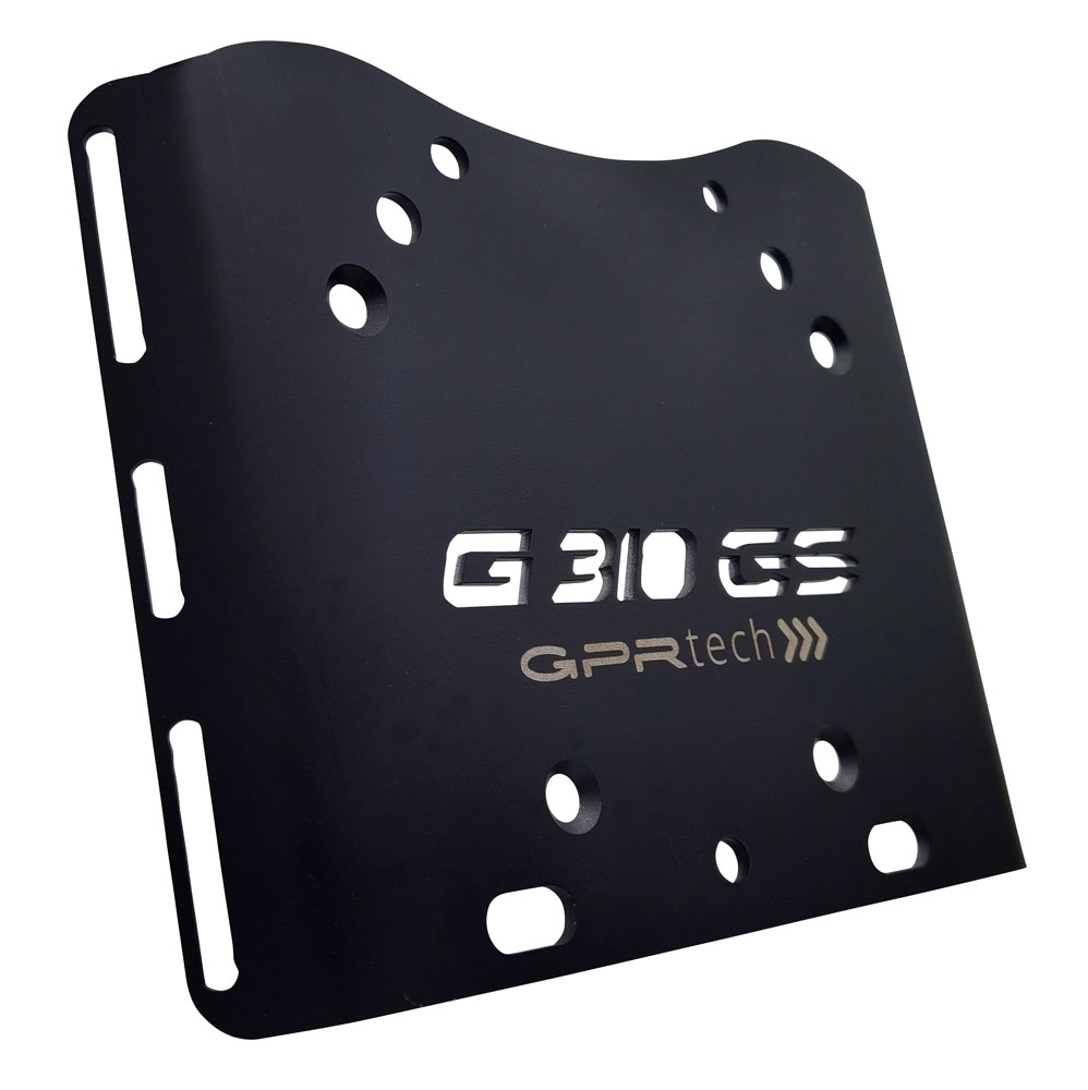 Top case GPR TECH compatible with  Bmw G 310 Gs 2022/2024 e5 GPR TECH Top case in aluminum, silver color with specific plate included Capacity 45 LT.
