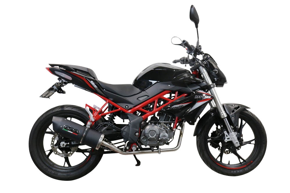 Exhaust compatible with Benelli Bn 125 2021-2024, Furore Evo4 Nero, Full system exhaust, including removable db killer 