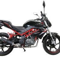 Exhaust compatible with Benelli Bn 125 2018-2020, M3 Black Titanium, Full system exhaust, including removable db killer 